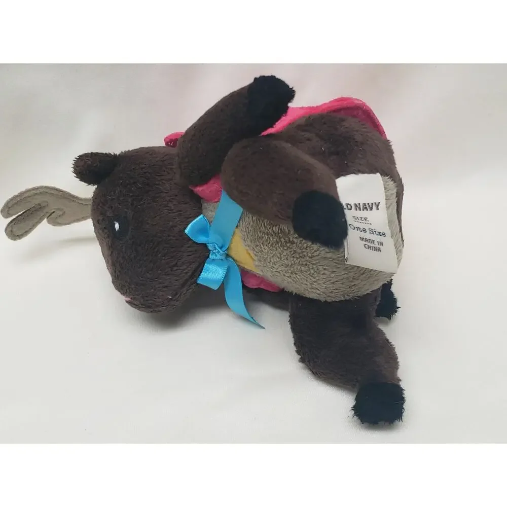 Old Navy Reindeer Plush GC Holder Stuffed Animal
